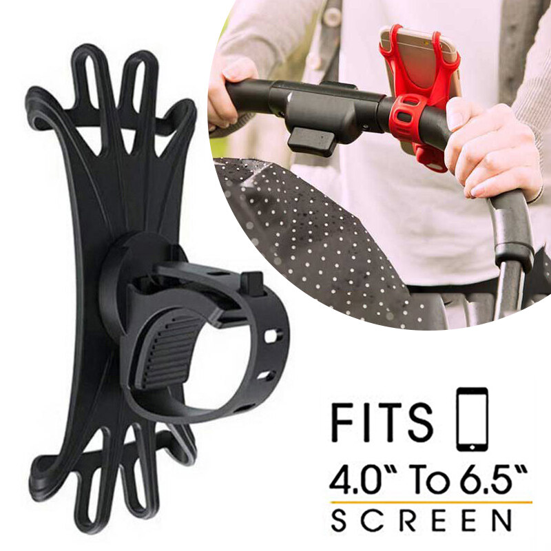 Baby Stroller Accessories Mobile Phone Holder Rack Universal 360 Rotatable Baby Pram Cart Phone Holder For Phone Gps Device